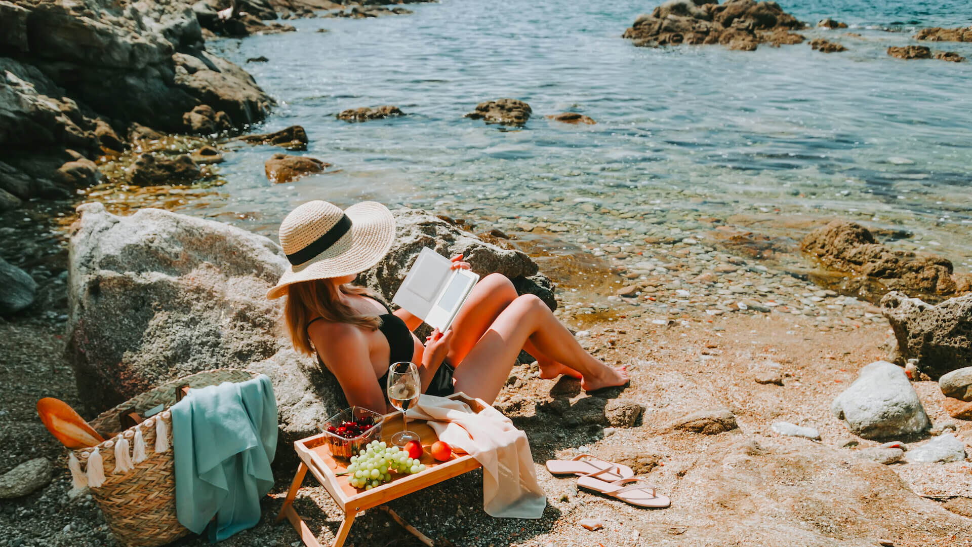 Picnic on the beach, Luštica Peninsula