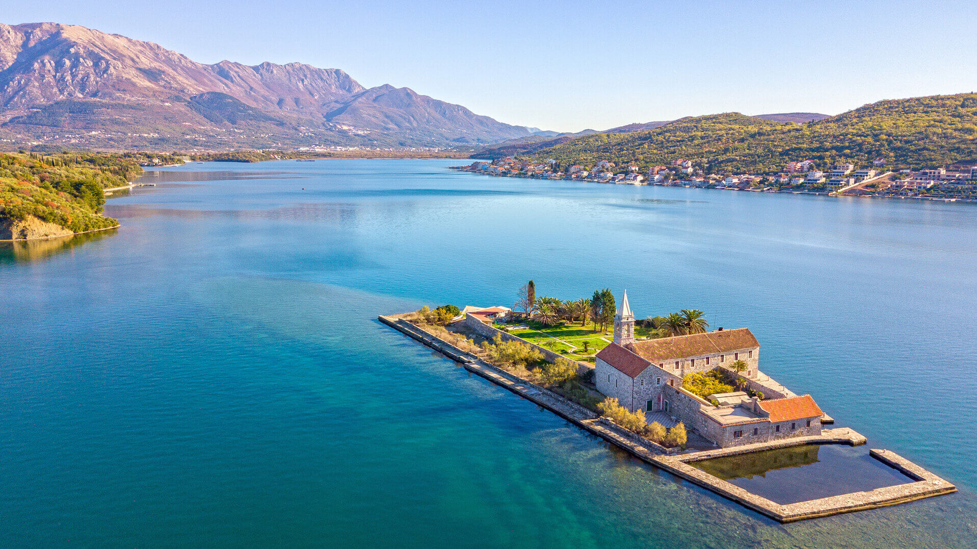 St. Marko Island and Gospa od Milosrđa island