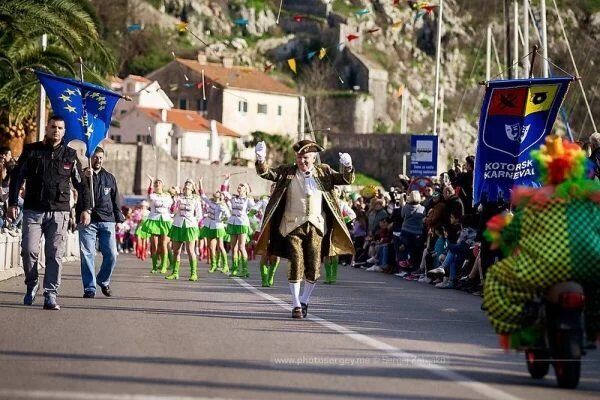 Kotor Carnival spring festival in Montenegro