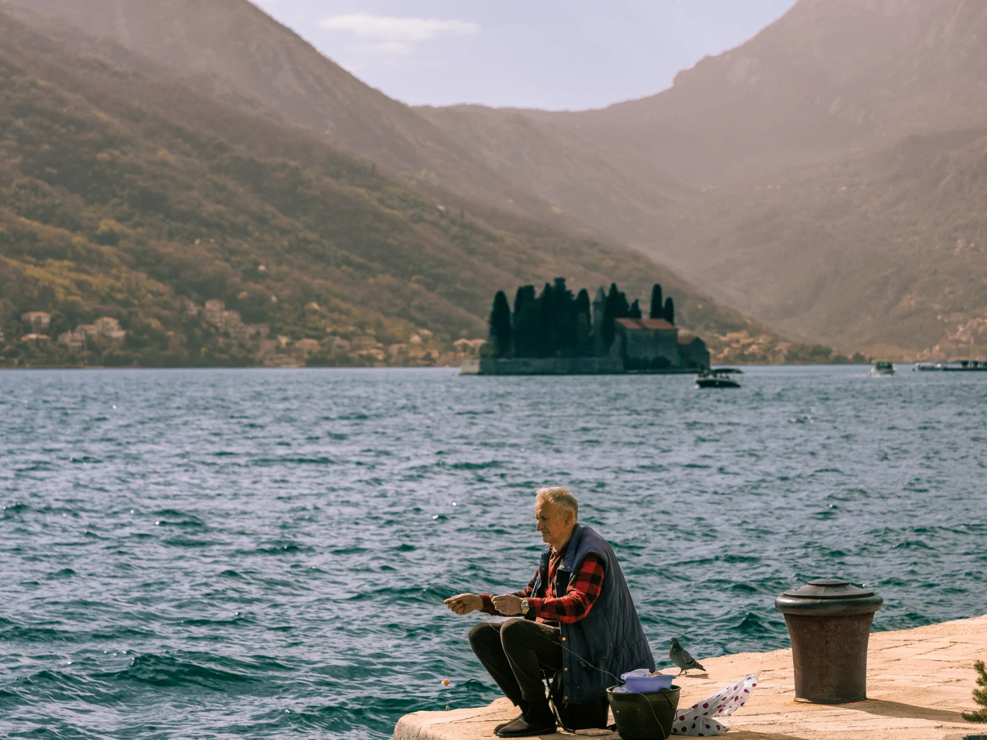 Perast waterfront on Boka Bay