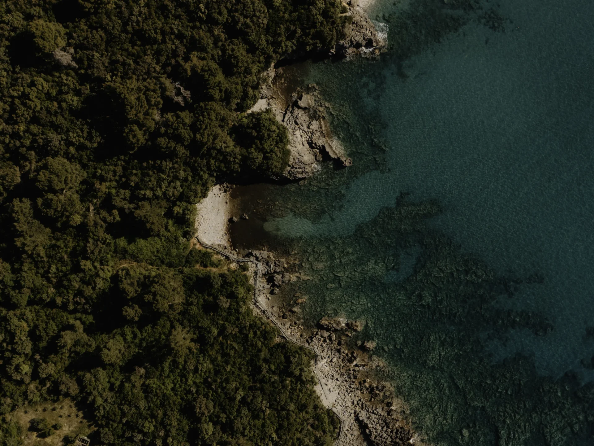 Luštica Peninsula coastal landscape